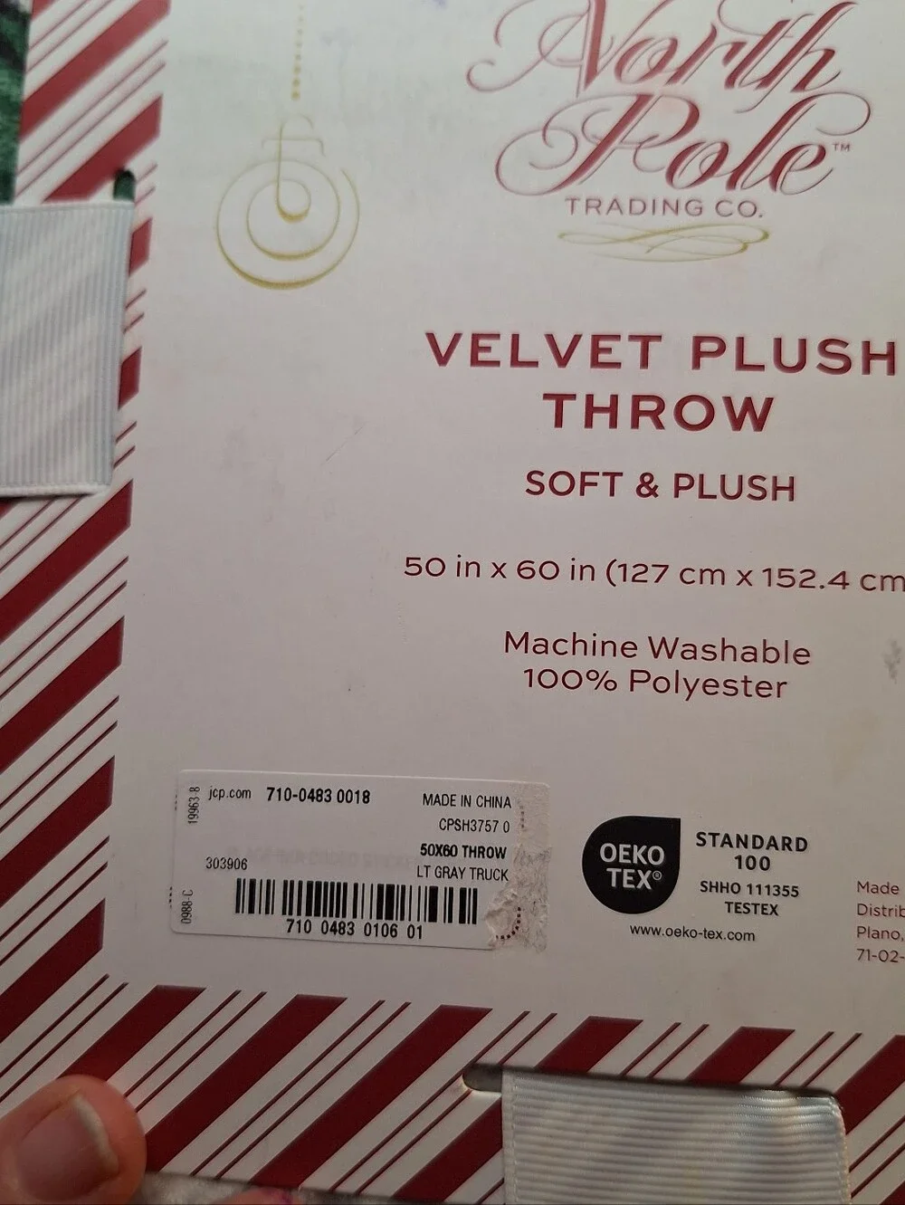 North Pole Trading Oversized 50x60  Plush Throw is a cozy
